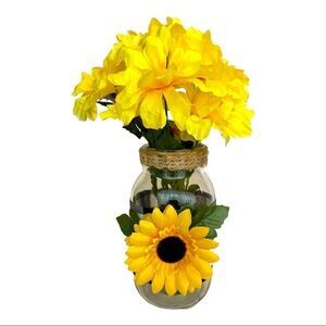 SUNFLOWER MASON JAR
